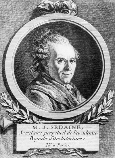 Portrait of Michel-Jean Sedaine, engraved by Pierre Charles Levesque by Jacques Louis David